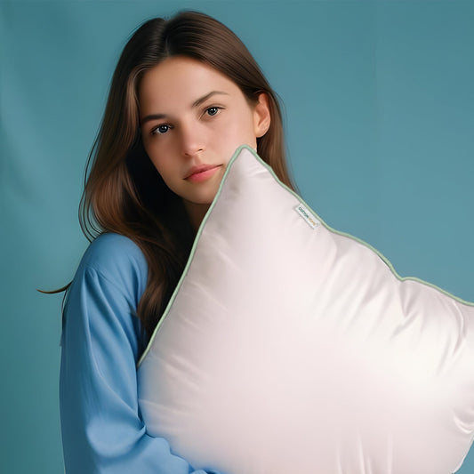 Bamboo Silk Filled Pillow 50x75cm Pack of 2 White