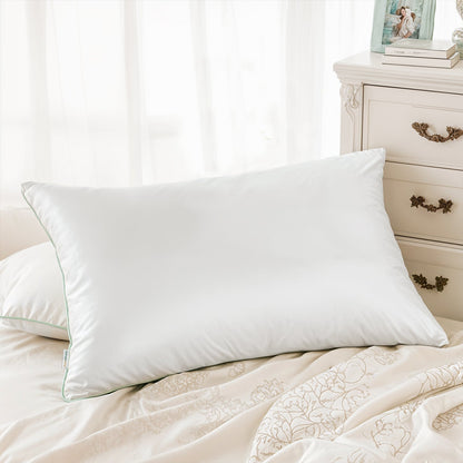 Bamboo Silk Filled Pillow 50x75cm Pack of 2  White