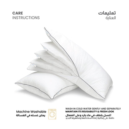 Triton Premium Cotton Three-in-One Adjustable Layer Cotton Pillow with Down Alternative filling 50x75 cm