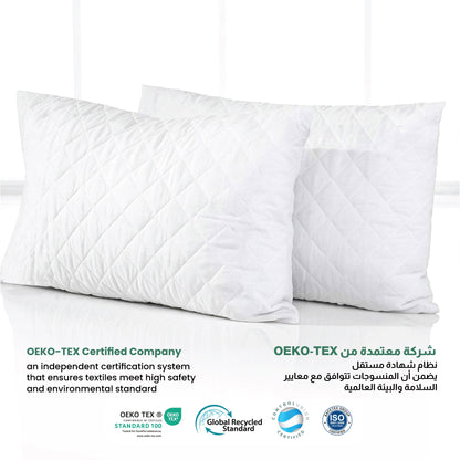Beverly Quilted Pillow Cotton Pillow 50x70cm