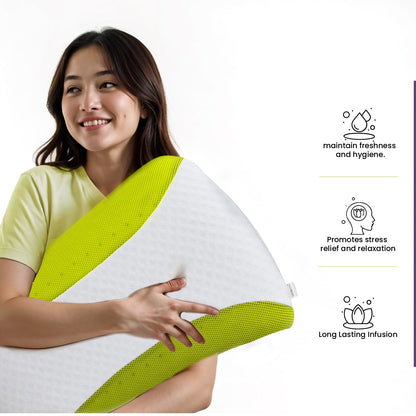 Aroma Aloe Vera Infused Ergonomic Memory Foam Pillow